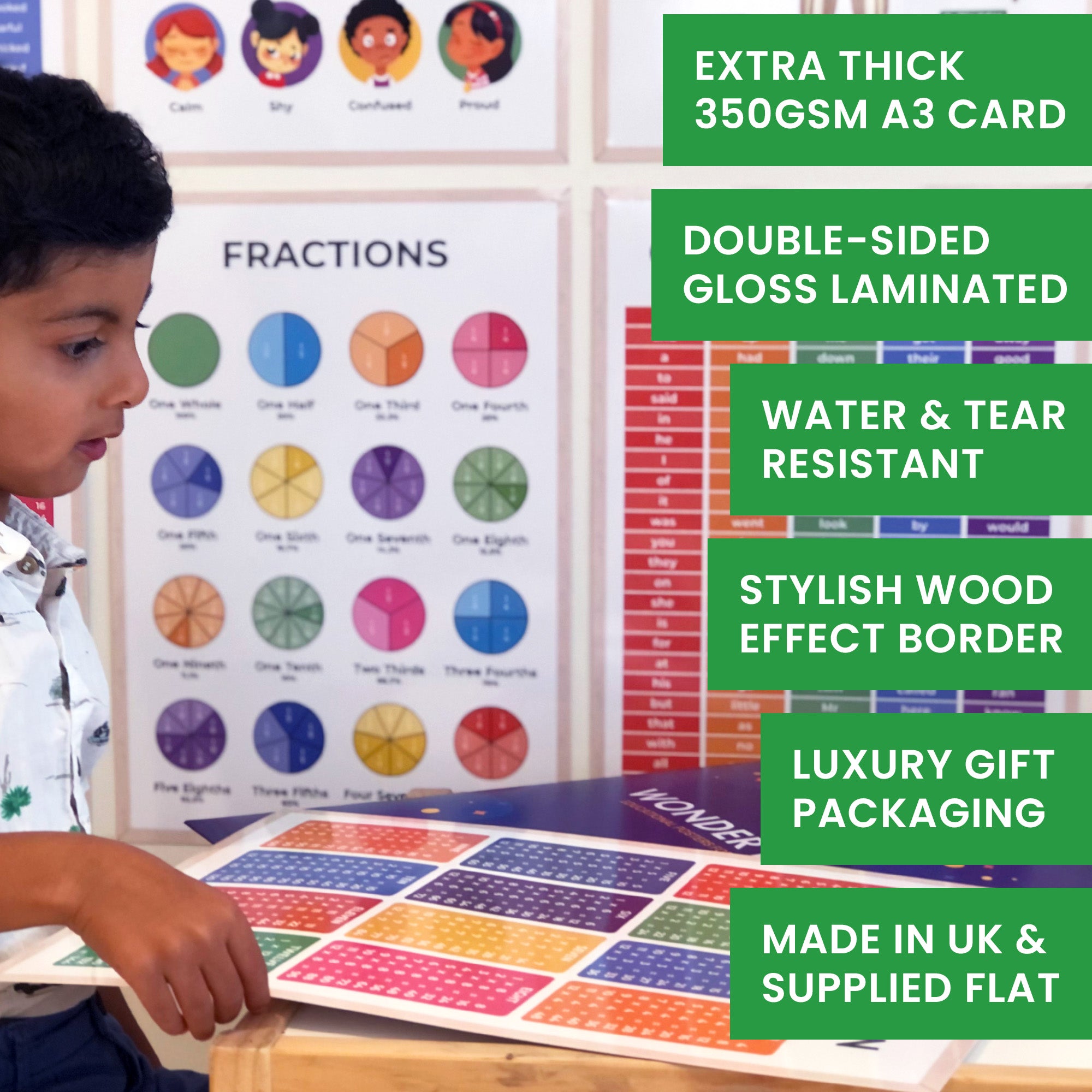 Educational Posters for Children Collection (A3, 12 Pack)