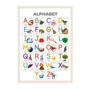 Illustrated Alphabet Poster - Educational ABC Wall Chart (A3)